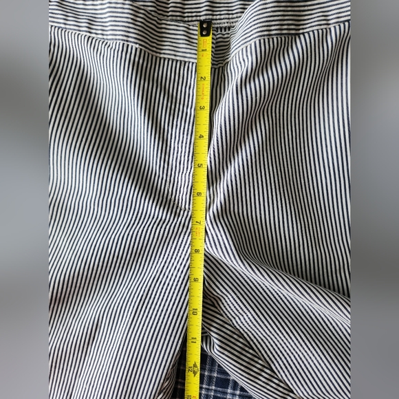 Anne Klein blue-white striped pants - Picture 7 of 12